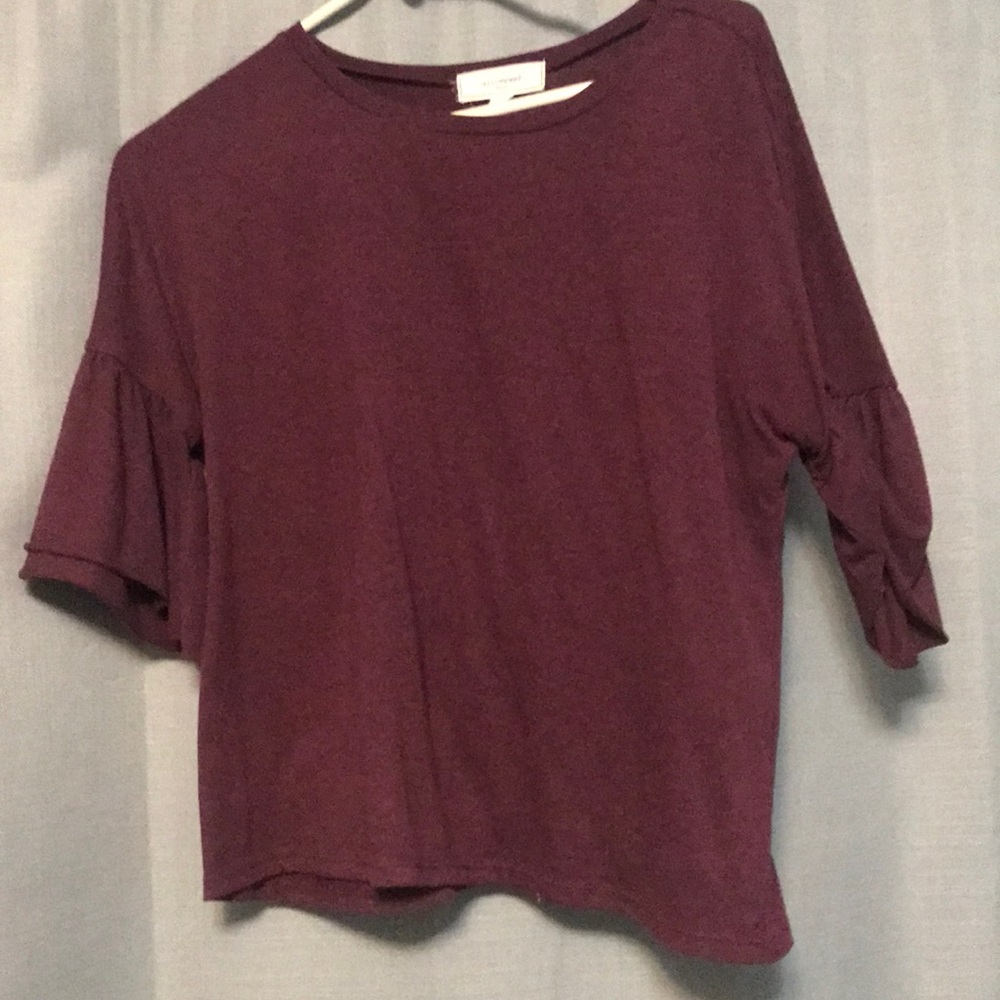 Maroon top